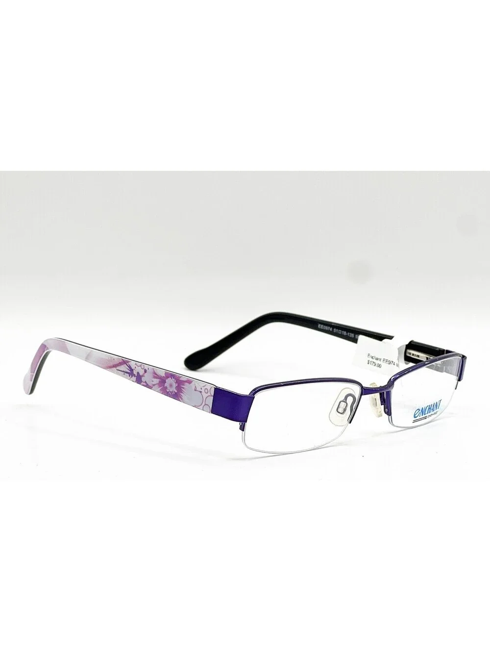 Enchant Eyewear Ee0974 Purple Authentic Eyeglasses 51-18-135